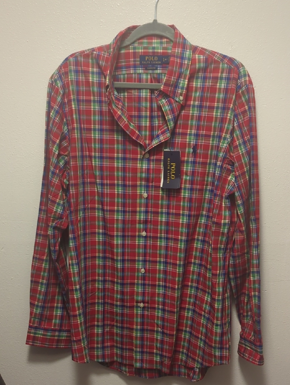 NWT Polo Ralph Lauren Classic Fit Button Down Sz Large